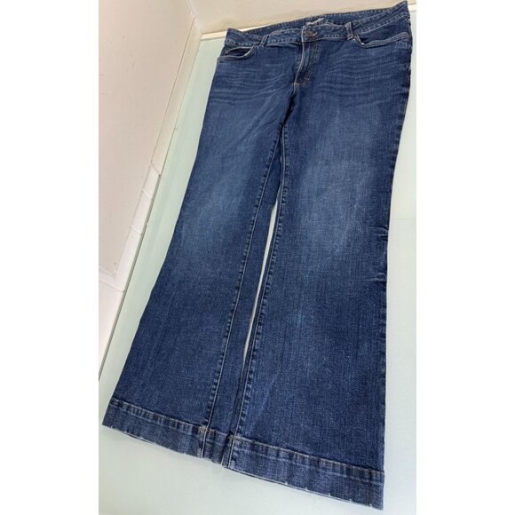 Wrangler Retro Mae Shelby Jeans Size 17 34 Actual 38X33 Wide Leg Trouser Stretch - Picture 5 of 16